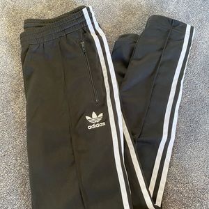 Black adidas joggers